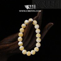 藏品超宽金丝砗磲手串 (10mm)