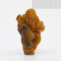 "田黄寿翁"寿山石摆件