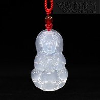 白衣宝瓶观音像挂坠（小）