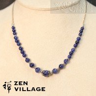 蓝宝石925银项链