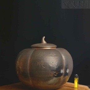 春晓南瓜大茶罐 台湾手工柴烧