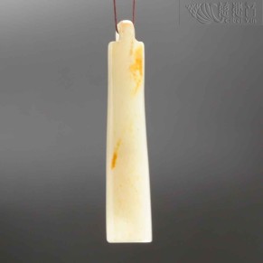 清代新疆和田玉翎管 可做挂坠