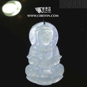 观音翡翠挂坠-3106