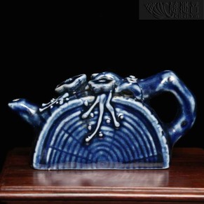 白玉斋梅花水滴壶 