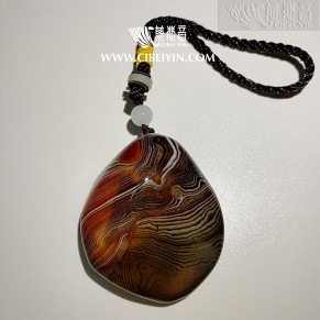 "开心石"玛瑙手把件(特大)-003