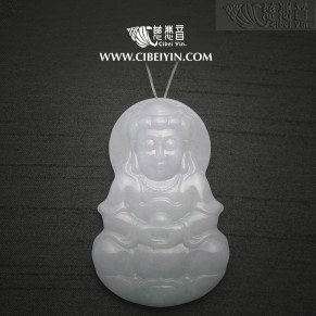 宝珠观音翡翠挂坠-2382