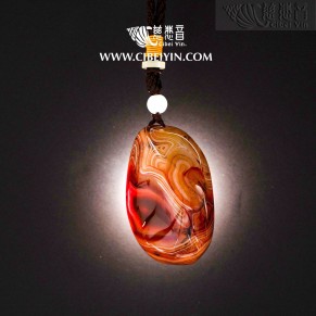 "灵灯"玛瑙手把件(特大)-027