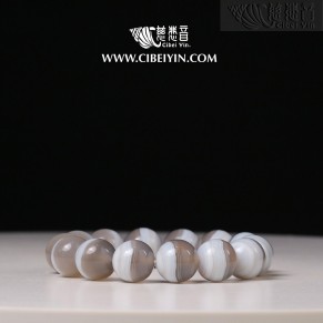“宝罐珠”天然玛瑙手串-16mm