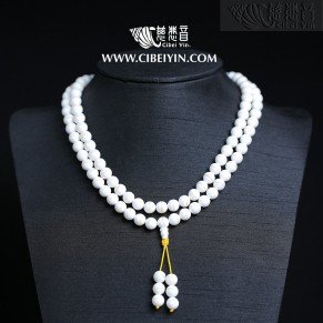 金丝砗磲108念珠 (8mm)