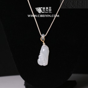 "如意福瓜"翡翠项链-1F4