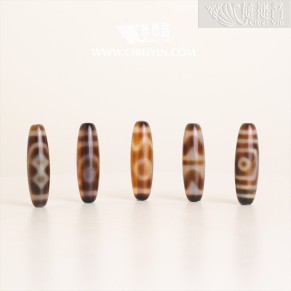 天珠（褐/黑）-37mm-随机出货