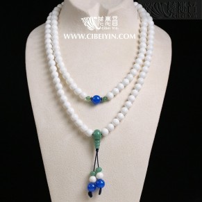 奶白砗磲108念珠 (8mm)-10