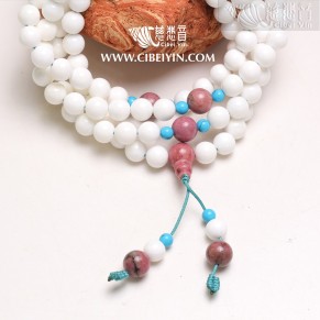 奶白砗磲108念珠 (8mm)-8