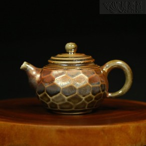 金菩提宗师款茶壶 台湾手工柴烧-17