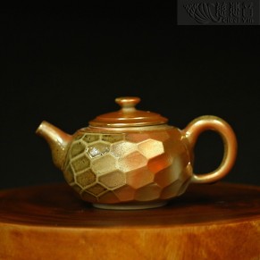 金菩提宗师款茶壶 台湾手工柴烧-33