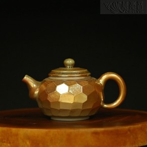 金菩提宗师款茶壶 台湾手工柴烧-41