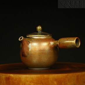 金菩提宗师款茶壶 台湾手工柴烧-46