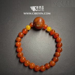 老玛瑙手环 424-18
