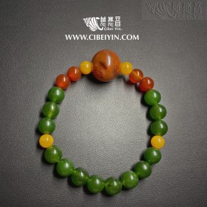 老玛瑙手环 424-34