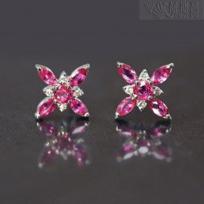 希望之光-红宝石耳环