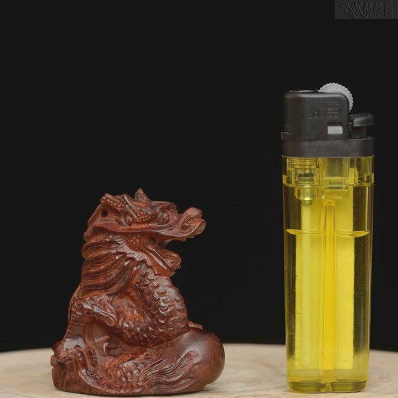 小叶金星紫檀手把件 301-6