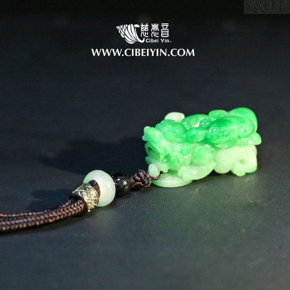 翡翠貔貅挂坠