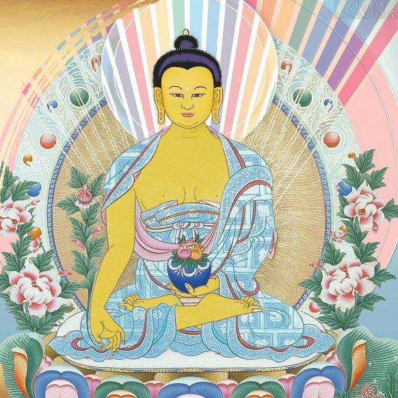 药师佛唐卡 (大) 