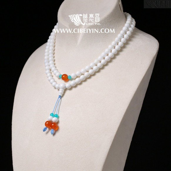 奶白砗磲108念珠 (6mm)-3