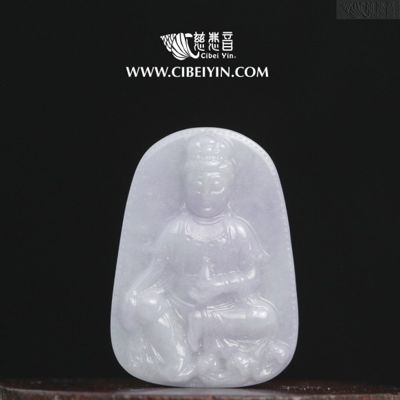 "阖家兴旺"观音翡翠挂坠-2115