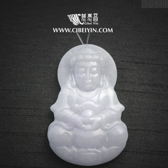 宝珠观音翡翠挂坠-2140