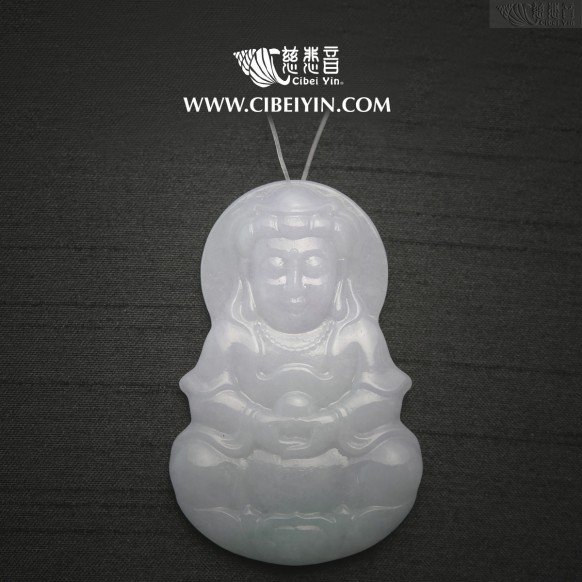宝珠观音翡翠挂坠-2382
