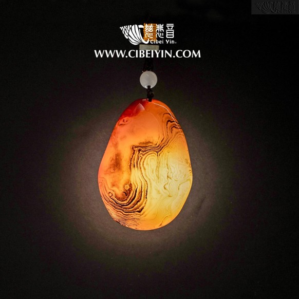 "独占鳌头"玛瑙手把件(特大)-023