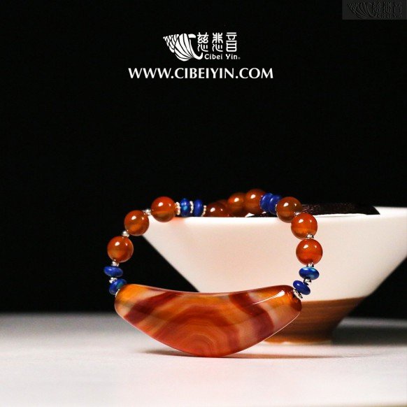 牛角形天珠-特级项链款-20