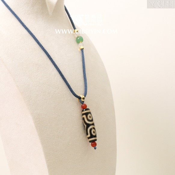 三眼天珠项链 -38mm - 随机出货