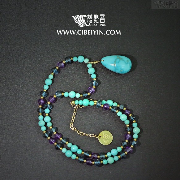 "时光圆舞曲"绿松石项链