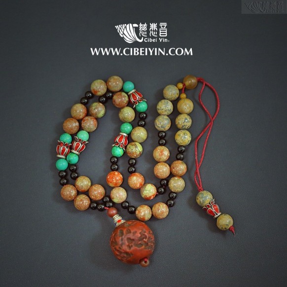 "洪荒之力"老玛瑙项链 22-29