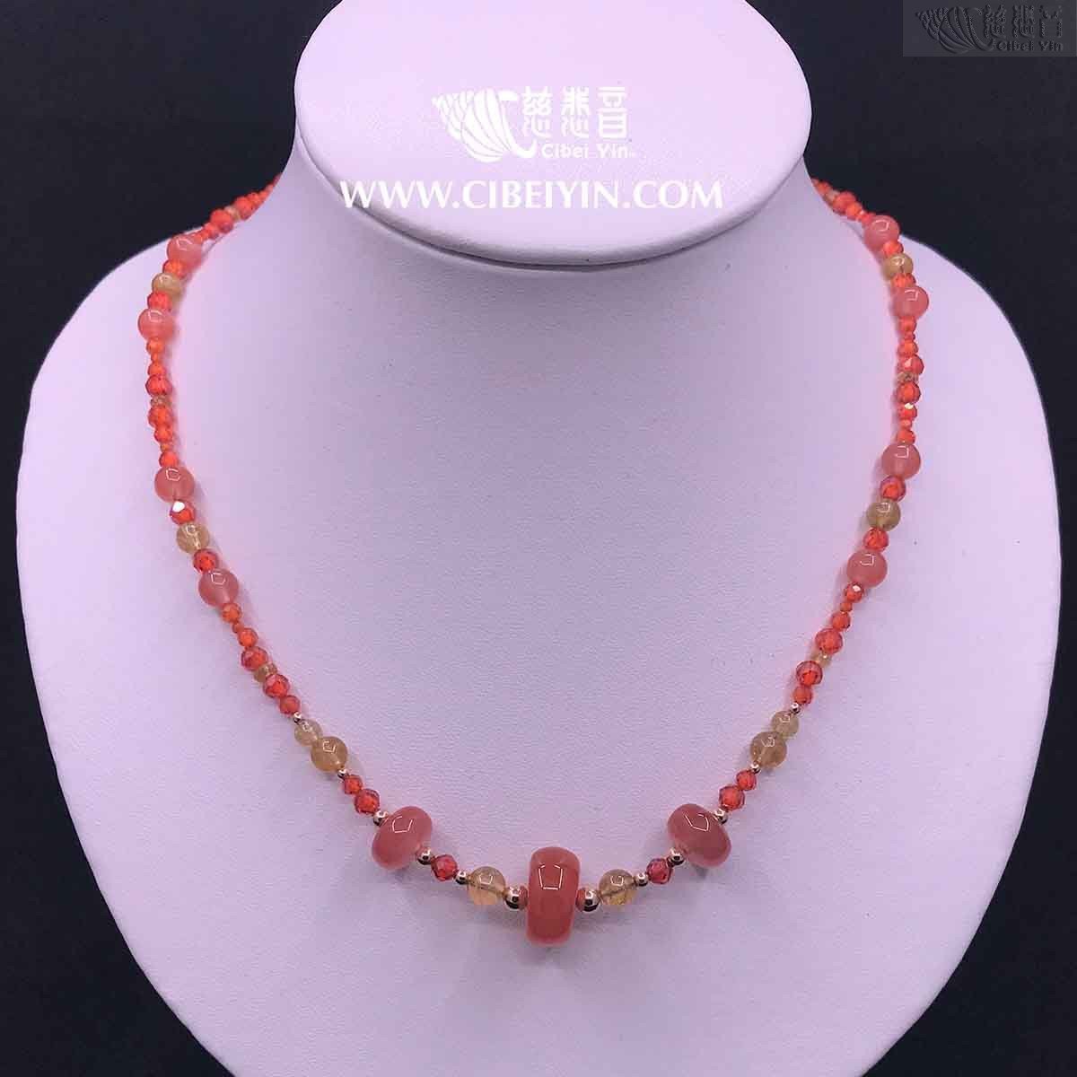 Red agate necklace outlet