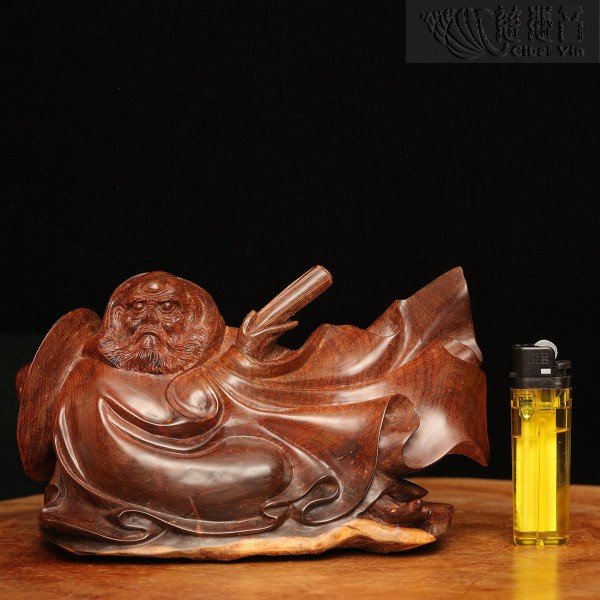 Wooden Bodhidharma Statue