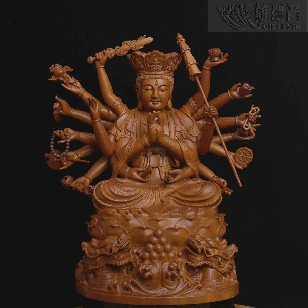 "Wooden Cundhi Bodhisattva Statue"Revered by Grandmaster JinBodhi