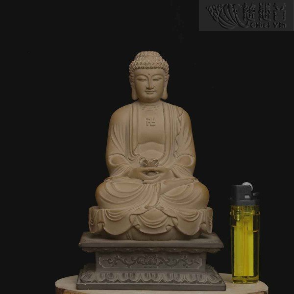 Seated Ceramic Pharmacist Buddha