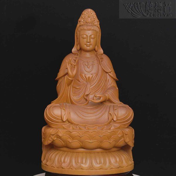 Wooden Guanyin Statue——Grandmaster JinBodhi's Collection