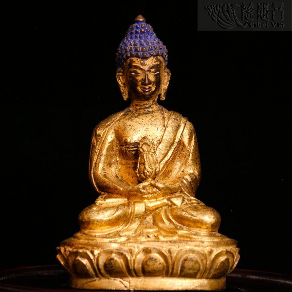 Bronze Gilded Tibetan of Amitayus Buddha