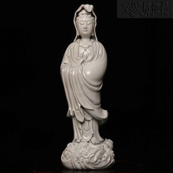 White Porcelain Anran Guanyin Bodhisattva