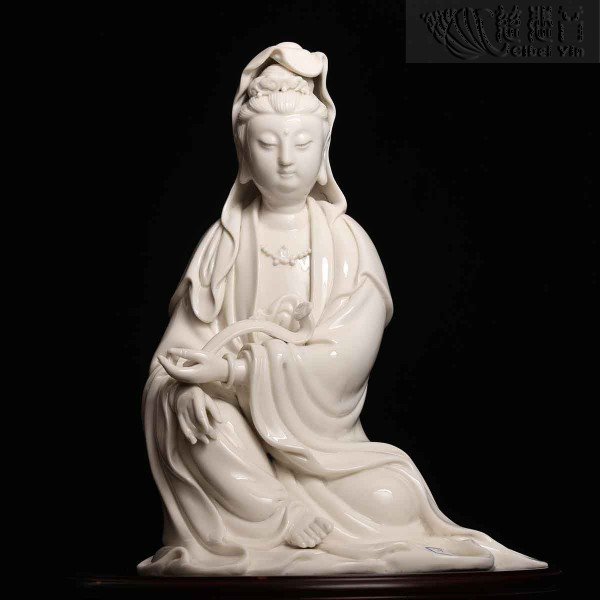 White Porcelain Guanyin At Ease