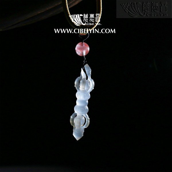 Agate Vajra Pestle 4.5cm Necklace -8