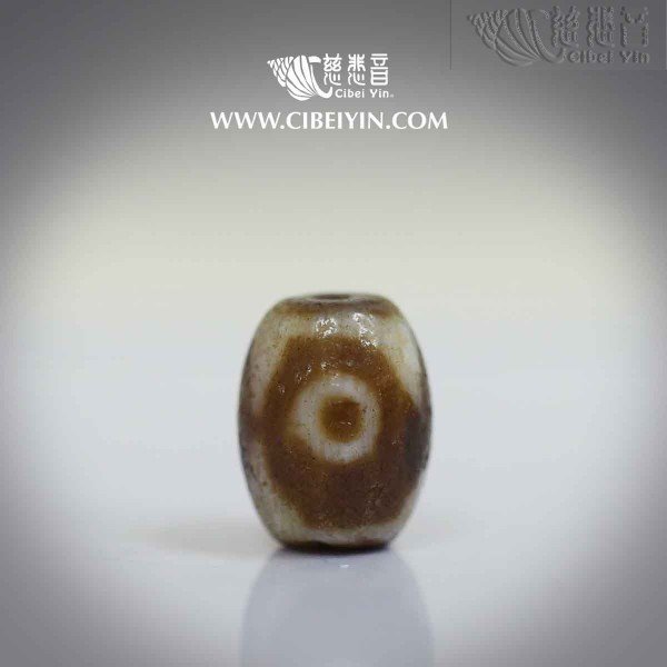 Three-Eye Ancient Dzi Bead-4C01