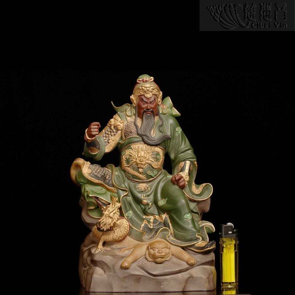 Seated Guan Gong Modern Composite Material