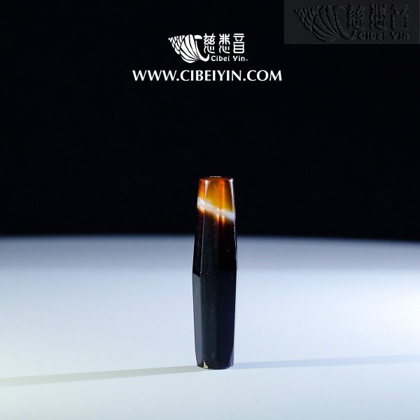 Medicine Buddha Ancient Dzi (eight ridges shape)-(L)-20A