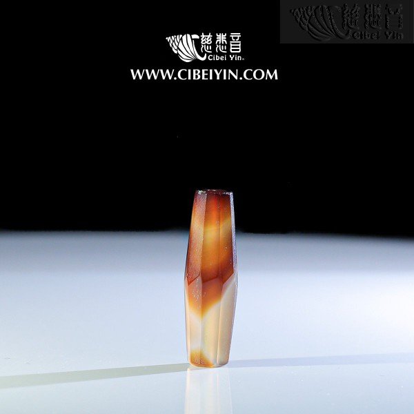 Medicine Buddha Ancient Dzi (eight ridges shape)-(L)-206