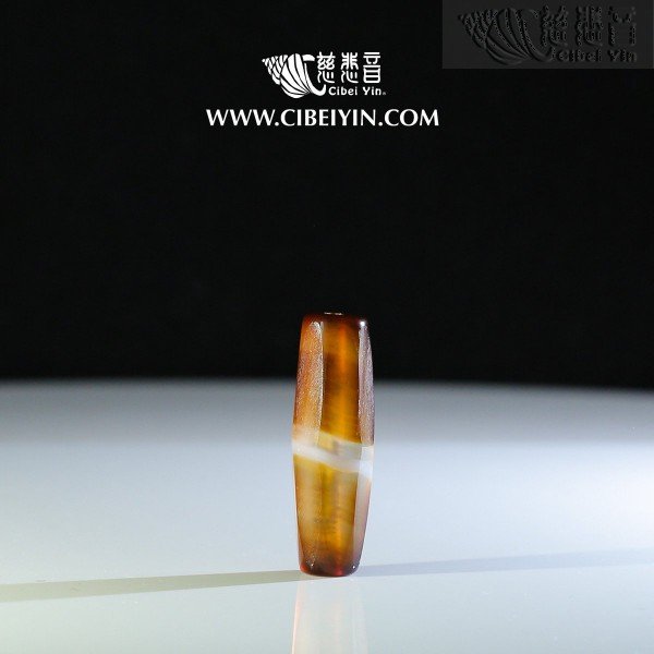 Medicine Buddha Ancient Dzi (eight ridges shape)-(L)-207